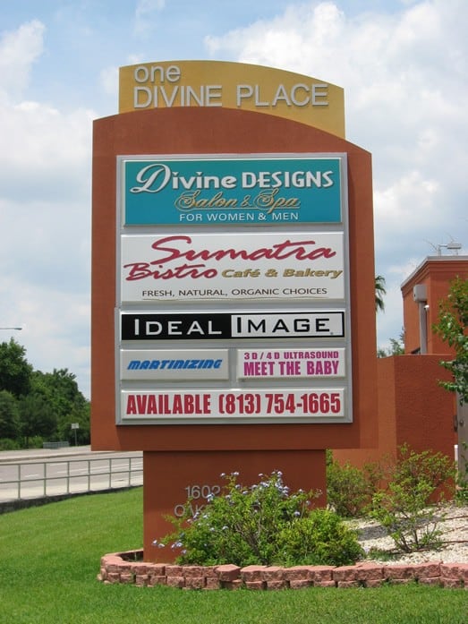One Divine Place Pylon Sign