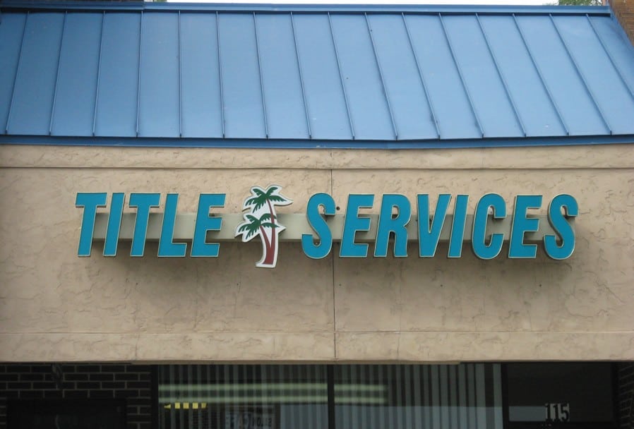 Title Services Sign
